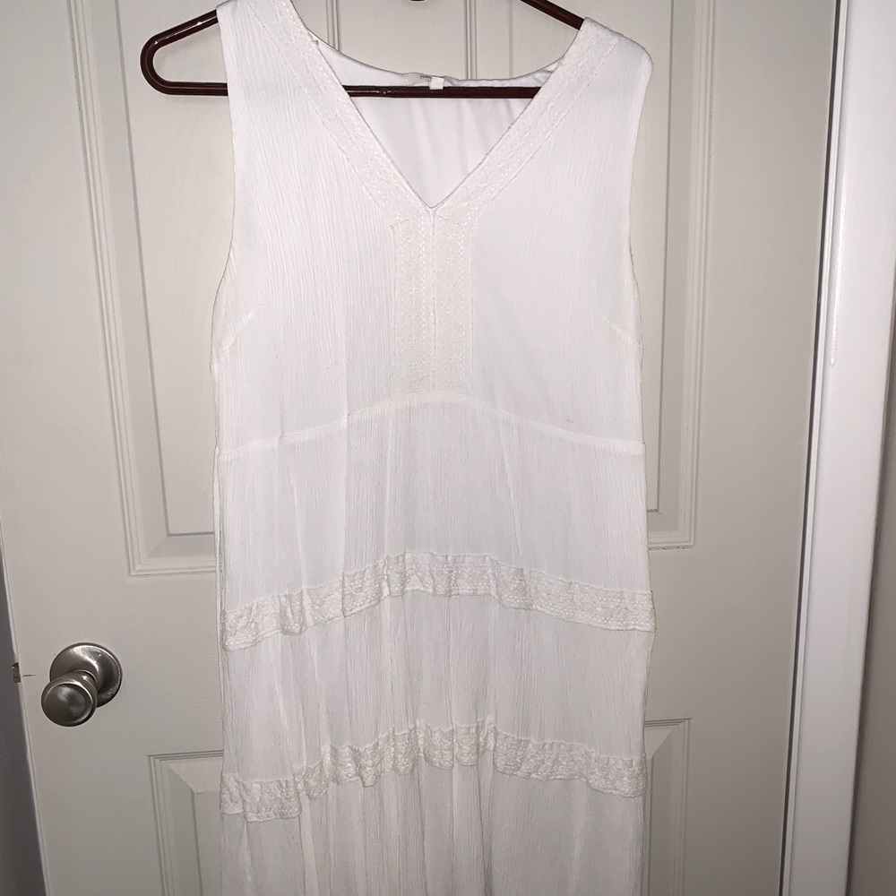 White Tiered Dress